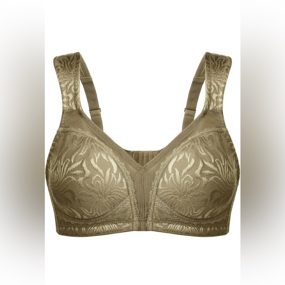 Deyllo Other - NWT 48DDD Deyllo Women's Minimizer Bra Full Coverage Wirefree Non Padded Olive